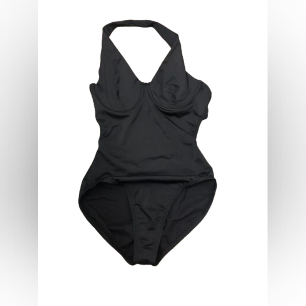 Black Halter One-Piece Swimsuit